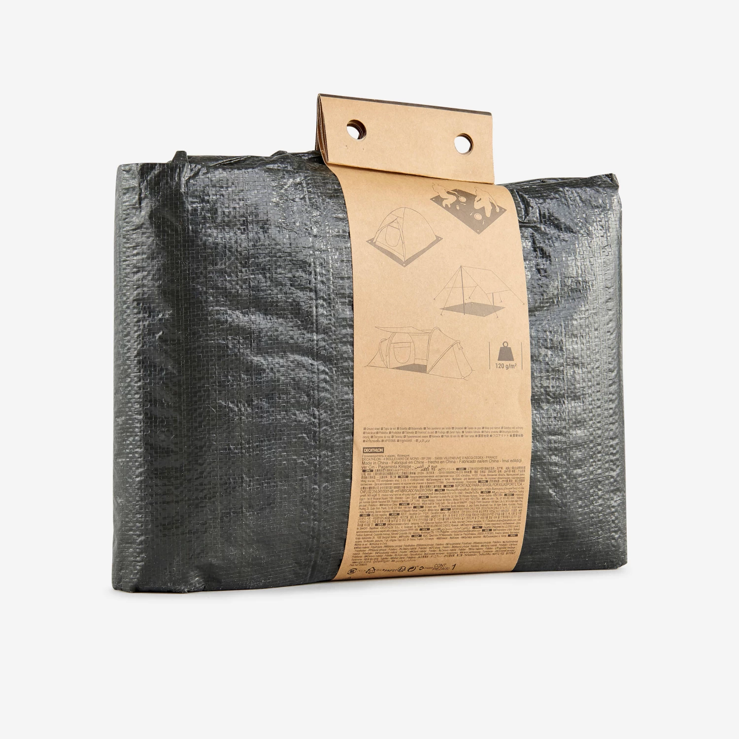 Quechua 3x4 Metres Waterproof Groundsheet For Camping Trips 4 Quechua 3x4 Metres Waterproof Groundsheet For Camping Trips - Image 3