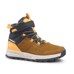 Quechua Children's Warm Waterproof Hiking Boots - SH500 Leather Velcro - Size 7 -Quechua k12a7125383c0a56c0c390c39910b1dbb