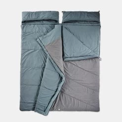 Quechua CAMPING SLEEPING BAG - ARPENAZ 0° COTTON DOUBLE -Quechua k1b90e7e14b1debc501c7249be82a5257