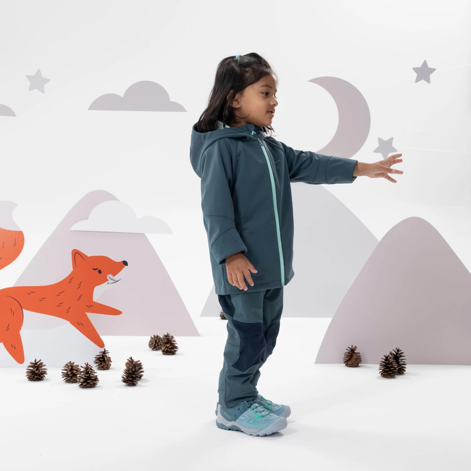 Quechua Kids’ Softshell Hiking Jacket MH550 2-6 Years 14 Quechua Kids’ Softshell Hiking Jacket MH550 2-6 Years - Image 12