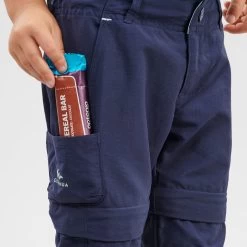 Quechua Kids' Hiking Zip-Off Trousers MH500 2 -Quechua k36af71a1db2056e326f983e943a91105