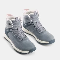 Quechua KIDS’ WARM WATERPROOF HIKING BOOTS - SH500 Leather Lace-up -Quechua k399227232ccc42b03155097caed6aa71