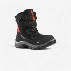 Quechua KIDS' WARM WATERPROOF HIKING BOOTS - SH500 WARM HIGH LACES - SIZE 11.5C