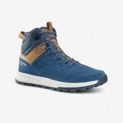 Quechua Kids' Warm And Waterproof SH500 Lace-up Leather Hiking Shoes - Size 2.5 -Quechua k663baf29fad7ad4d1e220d34f25d1913