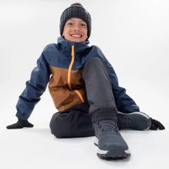 Quechua Kids' Warm And Waterproof SH500 Lace-up Leather Hiking Shoes - Size 2.5 -Quechua k6b569ebd60fb41768f0a4c5c13b8b437