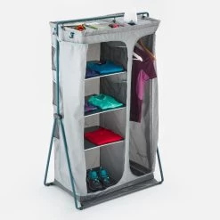 Quechua Large Folding And Compact Camping Wardrobe -Quechua k6f2be77a6dee27f5a5f50d4ca259cc60