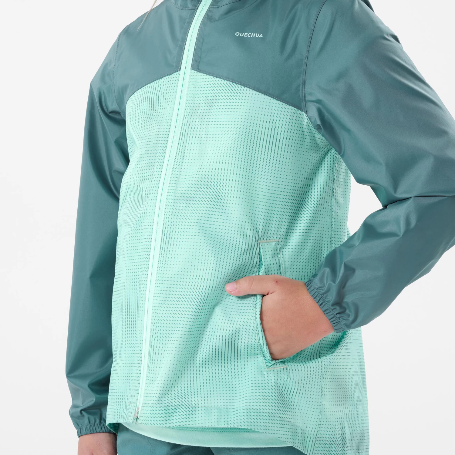 Quechua Kids' Hiking Waterproof Jacket MH150 7-15 Years 20 Quechua Kids' Hiking Waterproof Jacket MH150 7-15 Years - Image 18
