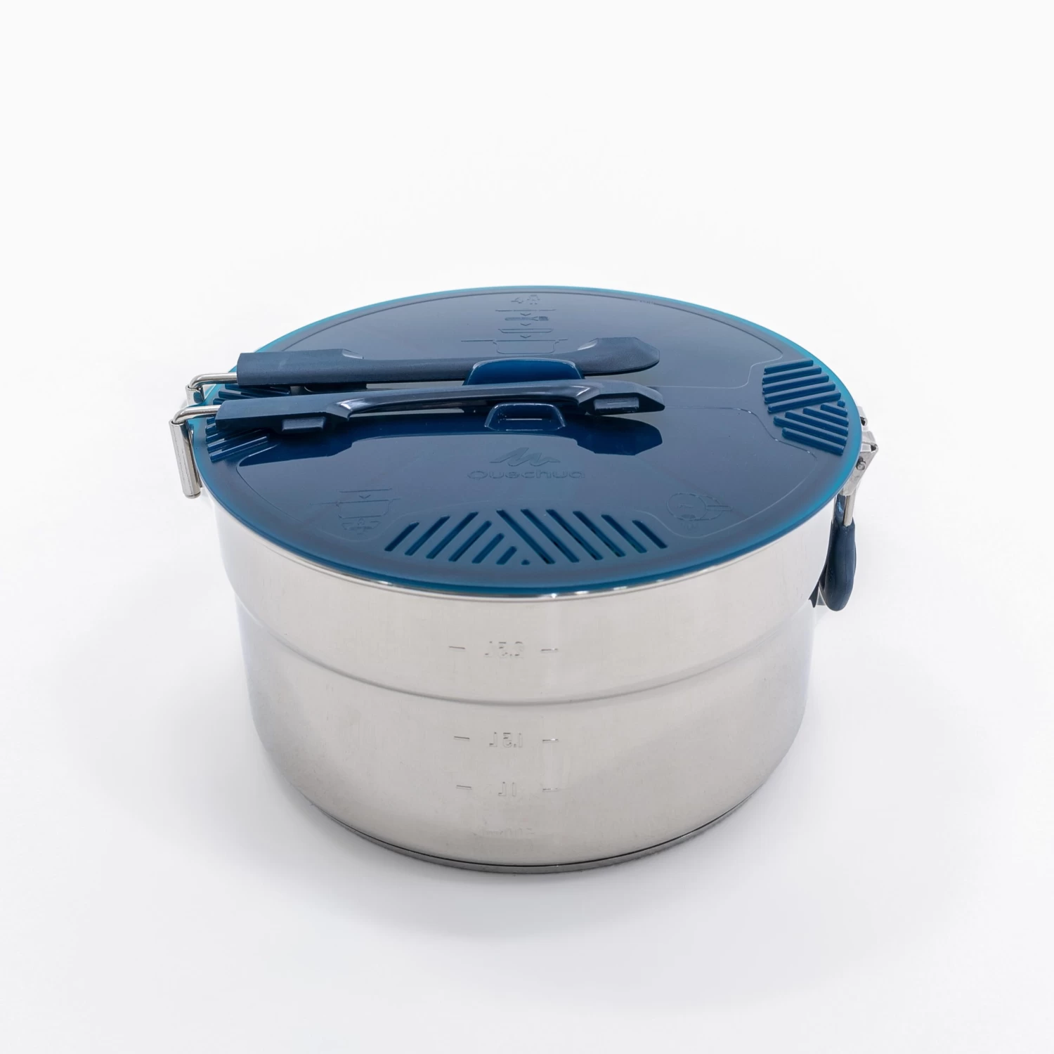 Quechua Hiker's Camping Stainless Steel Cooking Set MH100 4 Person (2.6 L) 5 Quechua Hiker's Camping Stainless Steel Cooking Set MH100 4 Person (2.6 L) - Image 3