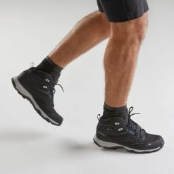 Quechua Men's Waterproof Mountain Walking Shoes - MH100 Mid -Quechua k75c27ea2328d659de399a7309c2a6e3a