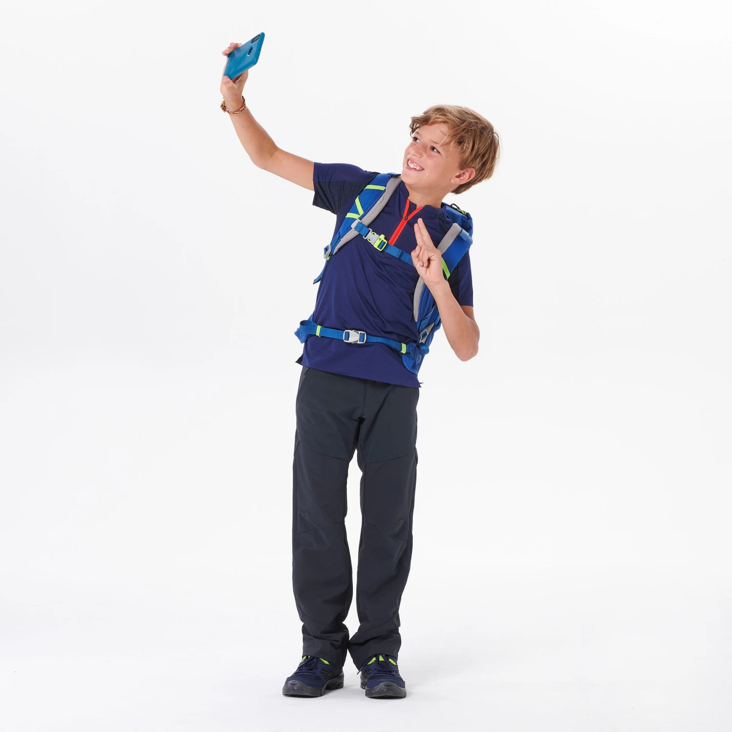 Quechua Kids' Hiking Softshell Trousers MH550 7-15 Years 4 Quechua Kids' Hiking Softshell Trousers MH550 7-15 Years - Image 2