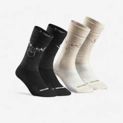 Quechua Warm Hiking Socks SH500 Mid 2 Pairs -Quechua k82d1f4e16cbea5e44f80341af3b76260