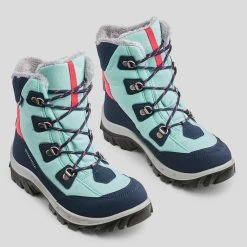 Quechua KIDS' WARM WATERPROOF HIKING BOOTS - SH500 WARM HIGH LACES - SIZE 11.5C 18 Quechua KIDS' WARM WATERPROOF HIKING BOOTS - SH500 WARM HIGH LACES - SIZE 11.5C -Quechua k8fd3a9c153453d0407af95ee06263dea