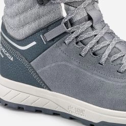 Quechua KIDS’ WARM WATERPROOF HIKING BOOTS - SH500 Leather Lace-up -Quechua ka5a4790fb2d6db653b53c581a7c4b94b