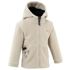 Quechua 34 Quechua Kids' Hiking Fleece - MH500 KID Beige - Ages 2
