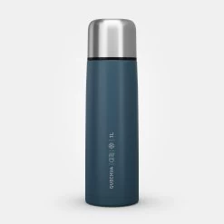 Quechua Stainless Steel Insulated Hiking Bottle 1 L Blue -Quechua kaacc1d78eb48b40e1eb7de8d05fa6d15