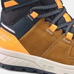 Quechua Children's Warm Waterproof Hiking Boots - SH500 Leather Velcro - Size 7 -Quechua kc485b84e6db3d9fb567e93b42836b983