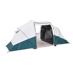 Quechua 4 Man Blackout Tent With Poles - Arpenaz 4.2 F&B