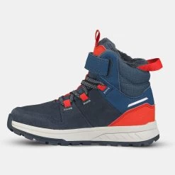 Quechua Children's Warm Waterproof Hiking Boots - SH500 Leather Velcro - Size 7 -Quechua kd4392adb4ff91df98e7309ea1d85bd46