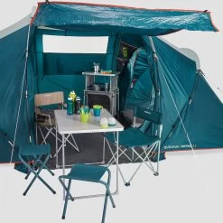 Quechua 4 Man Tent With Poles - Arpenaz 4.2 -Quechua kdb48bdb6110cbc1d762bf98d5c911579