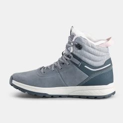 Quechua KIDS’ WARM WATERPROOF HIKING BOOTS - SH500 Leather Lace-up -Quechua kdc50c46c31de3e14337d6bba13c03540