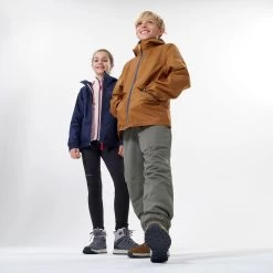 Quechua KIDS’ WARM WATERPROOF HIKING BOOTS - SH500 Leather Lace-up -Quechua ke32cc026417a2f13c74aae05b41e9a8a